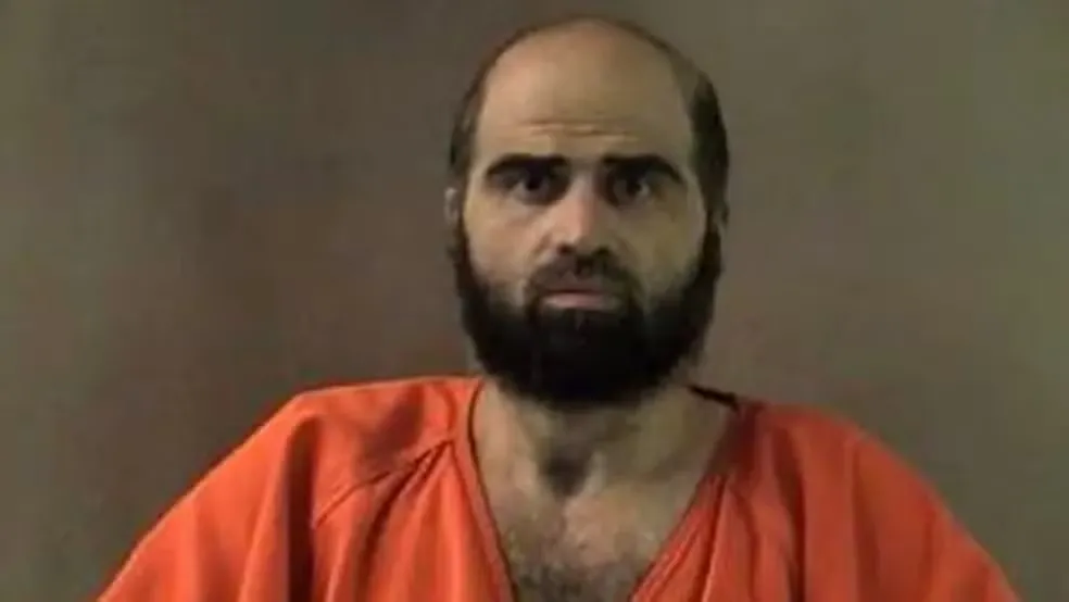 Imagem de Hasan divulgada pelas autoridades em 2012 — Foto: Bell County Sheriff's Office/Reuters