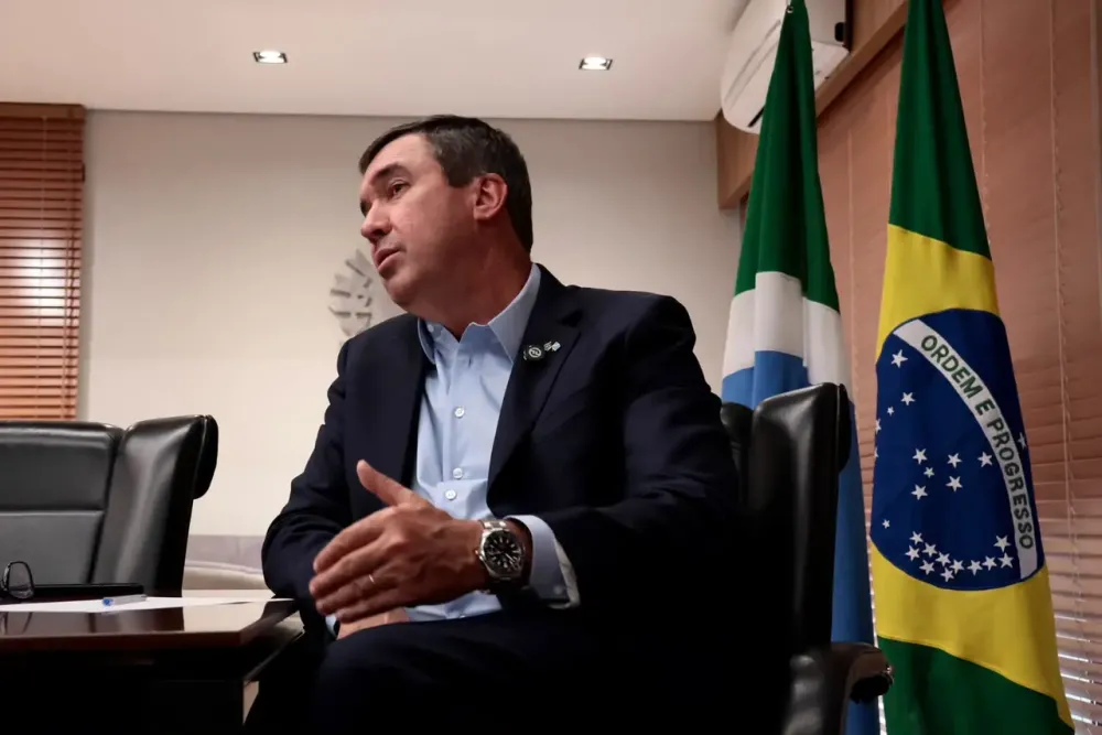 Governador Eduardo Riedel. (Madu Livramento)